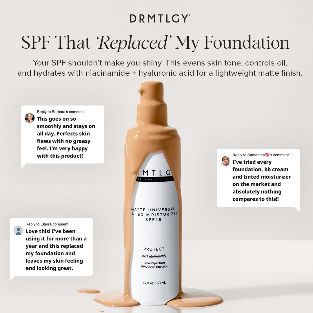 DRMTLGY social comments ad reference