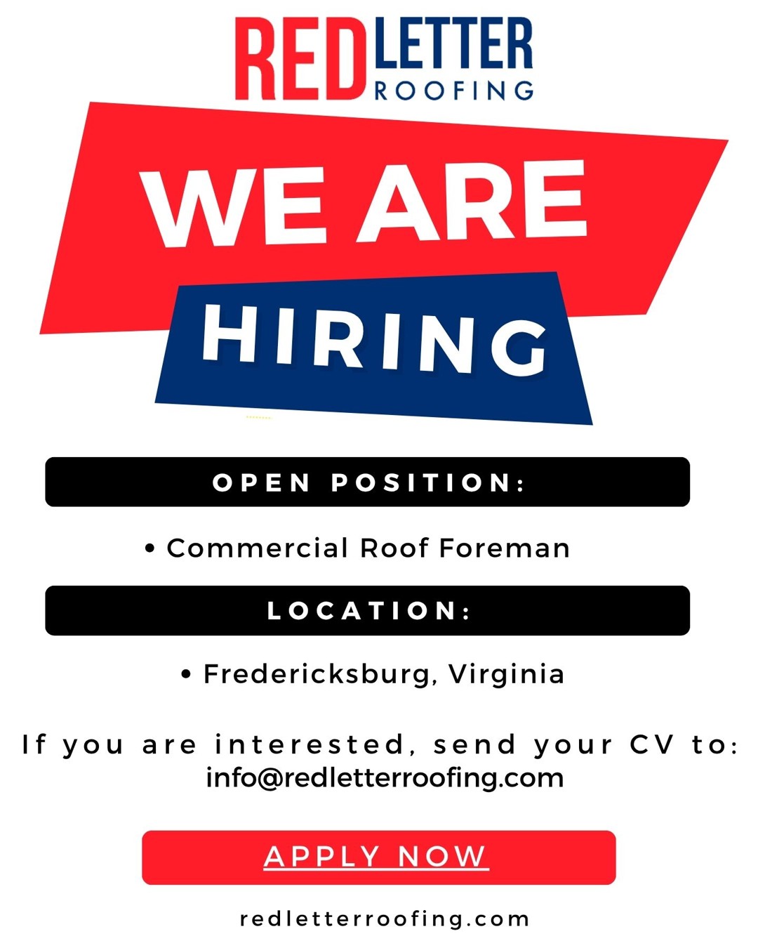 Red Letter Roofing static ad reference