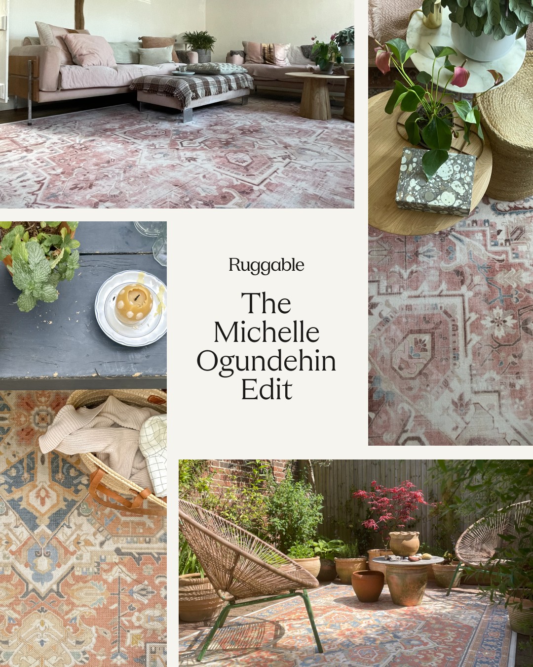 Ruggable collage ad reference