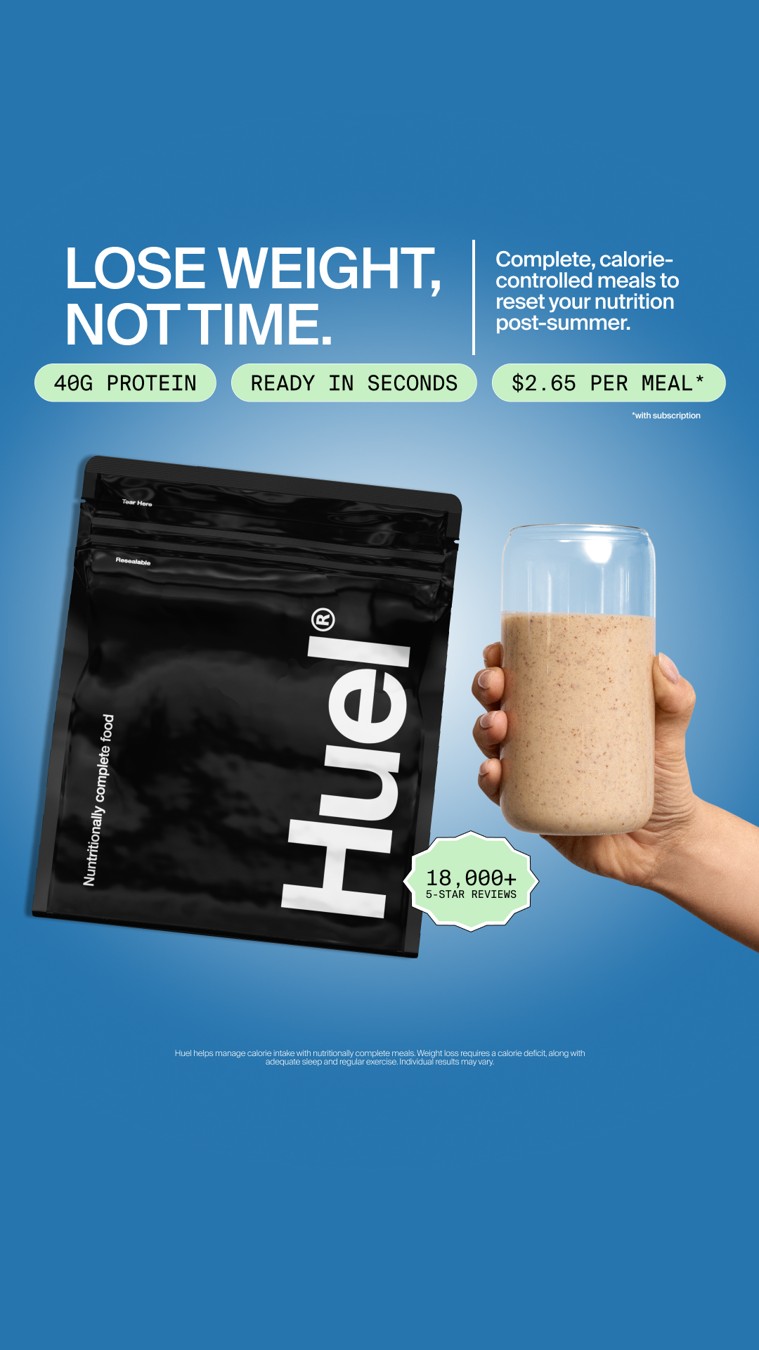 Huel static ad reference