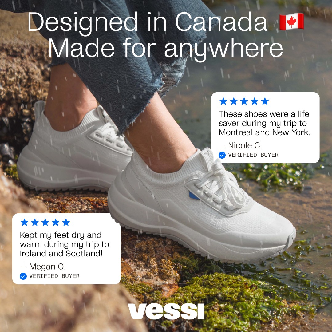 Vessi social proof mashup ad reference