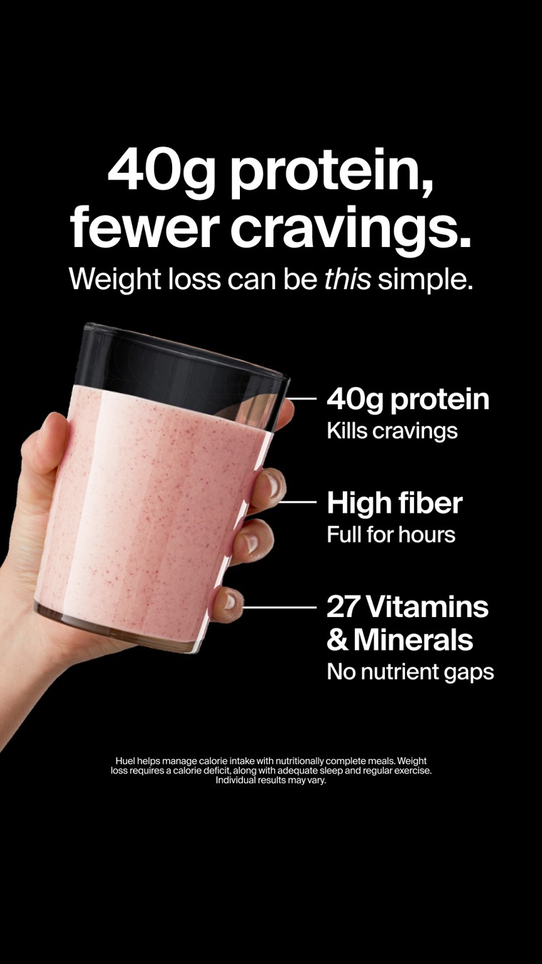 Huel static ad reference