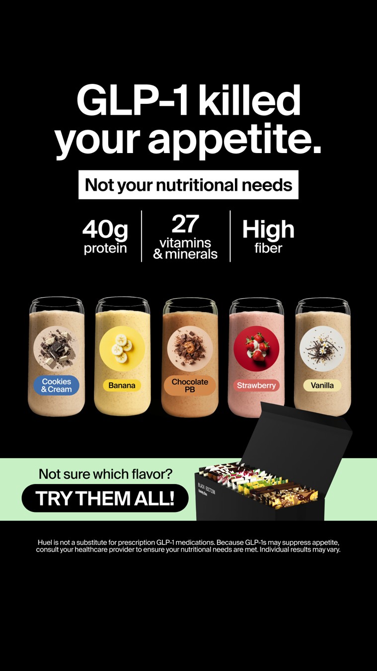 Huel static ad reference