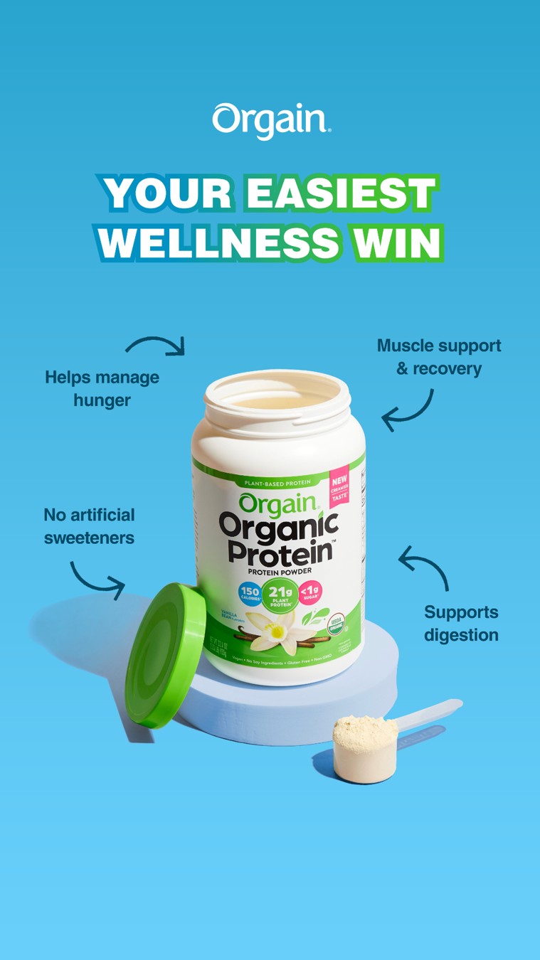 Orgain static ad reference