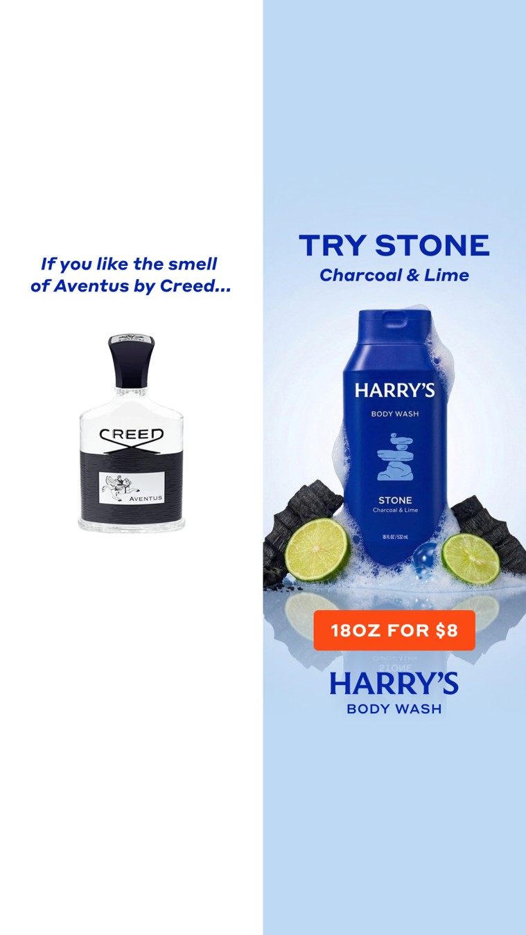 Harry's static ad reference