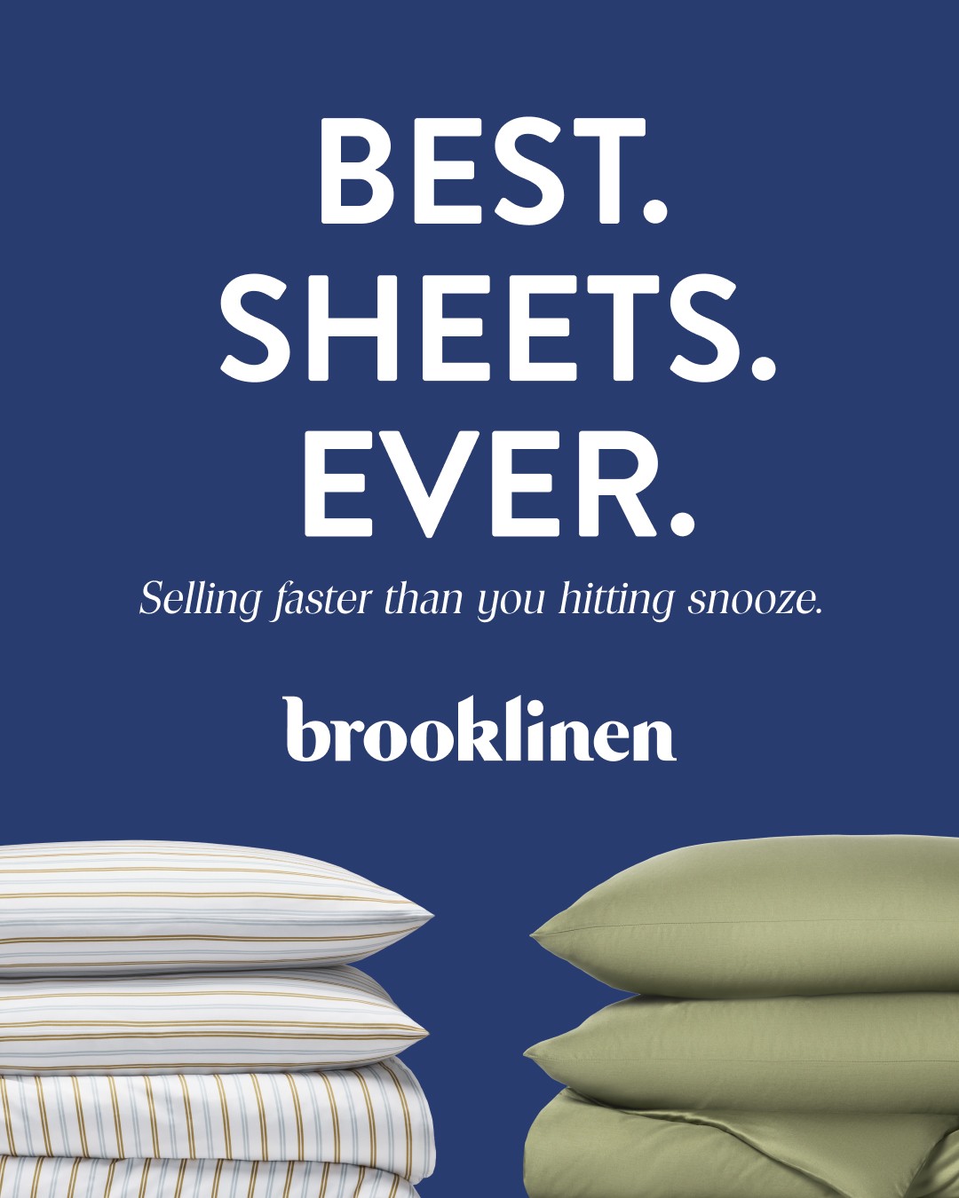Brooklinen static ad reference