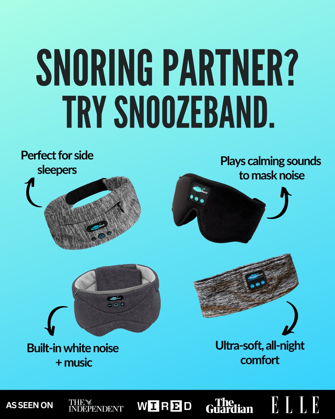 SnoozeBand static ad reference