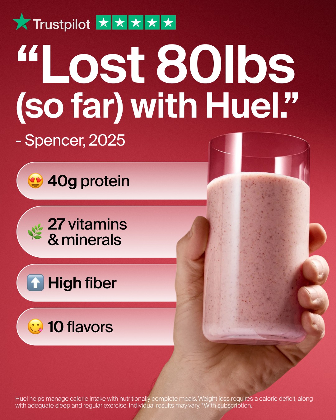 Huel static ad reference